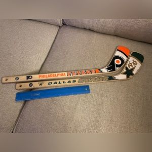 Hockey Shinny Sticks—Dallas Stars and Philadelphia Flyers
